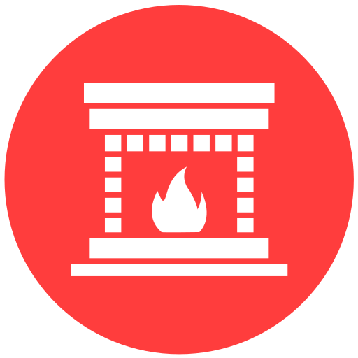 Fireplace Generic color fill icon