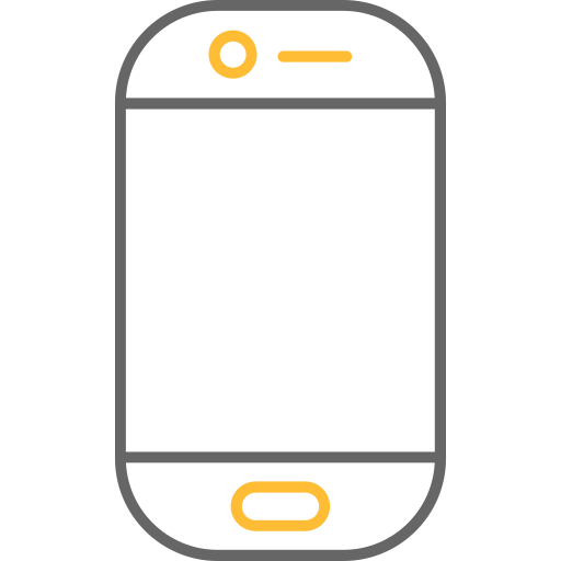 Мобильный телефон Generic color outline иконка