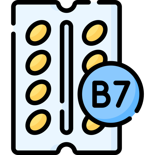 vitamina b7 Special Lineal color icono