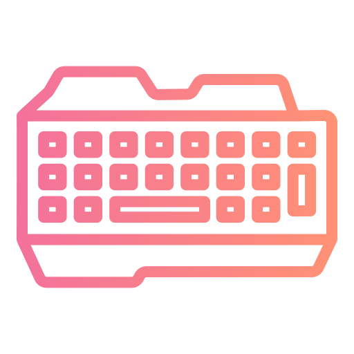 Keyboard Generic gradient outline icon