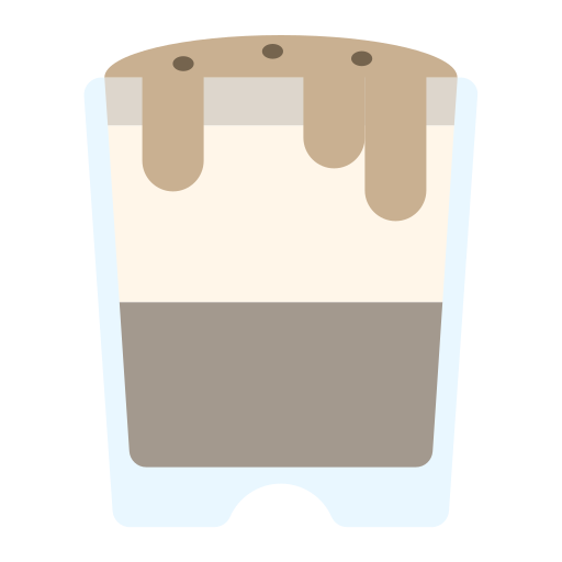 latte macchiato Generic color fill icona