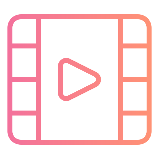 vídeo Generic gradient outline icono