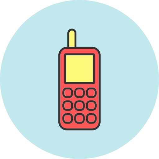 vecchio telefono Generic color lineal-color icona