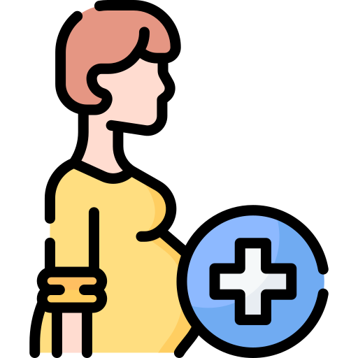 Наблюдение за беременной женщиной Special Lineal color иконка