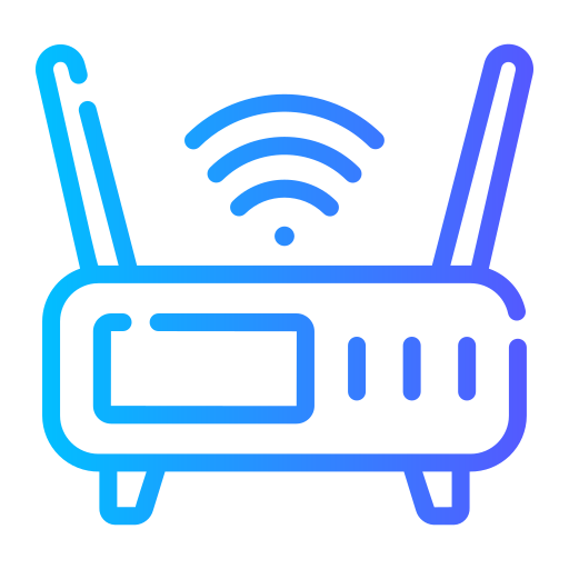 router Generic gradient outline icon