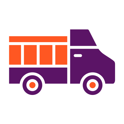 pick-up vrachtwagen Generic color fill icoon