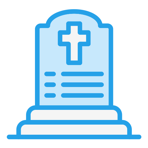 Cemetery Generic color lineal-color icon