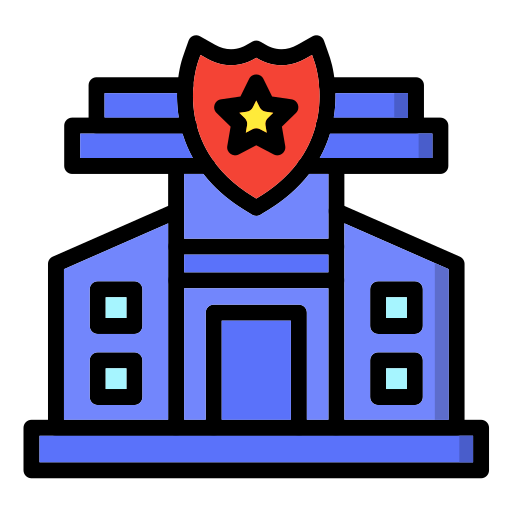 Police Station Generic color lineal-color icon