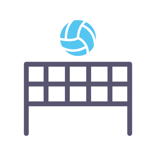 Пляжный волейбол Generic color fill иконка