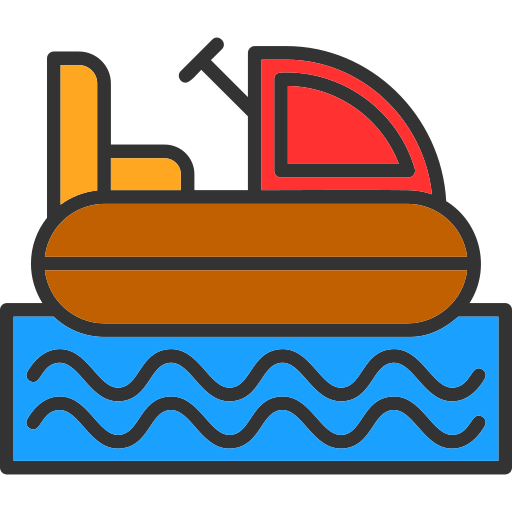Barcos de choque Generic color lineal-color icono
