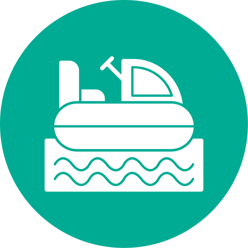 Bumper boats Generic color fill icon