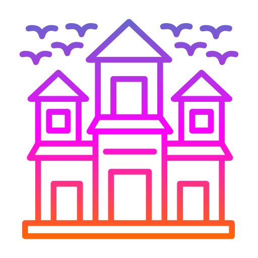 Дом с привидениями Generic gradient outline иконка