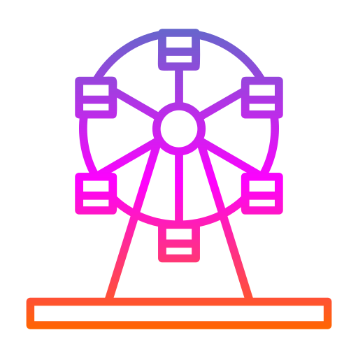 rueda de la fortuna Generic gradient outline icono