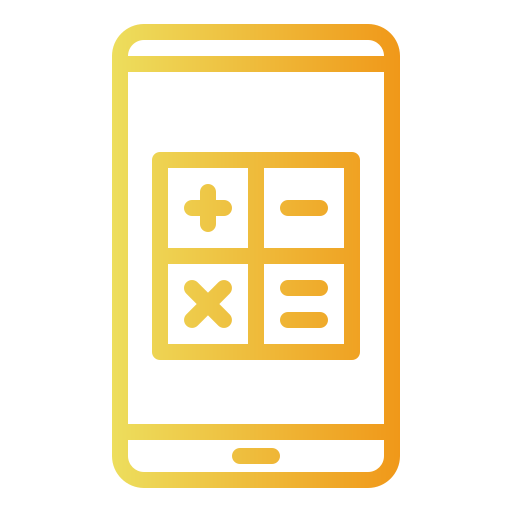 calculatrice Generic gradient outline Icône