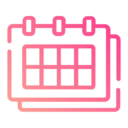 Calendar Generic gradient outline icon