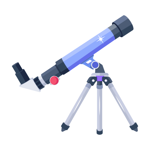 teleskop Generic color fill ikona
