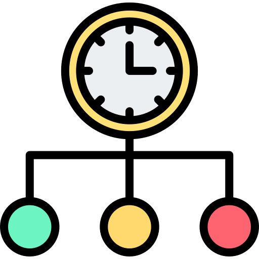 gestion du temps Generic color lineal-color Icône