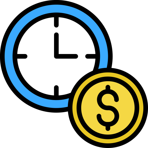 el tiempo es dinero Generic color lineal-color icono