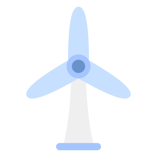 Wind Energy Generic color fill icon