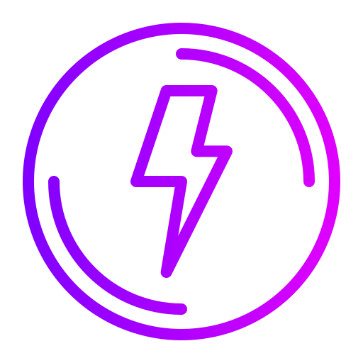 elektrisches warnschild Generic gradient outline icon