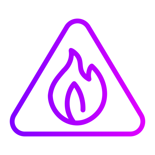 Flammable Generic gradient outline icon