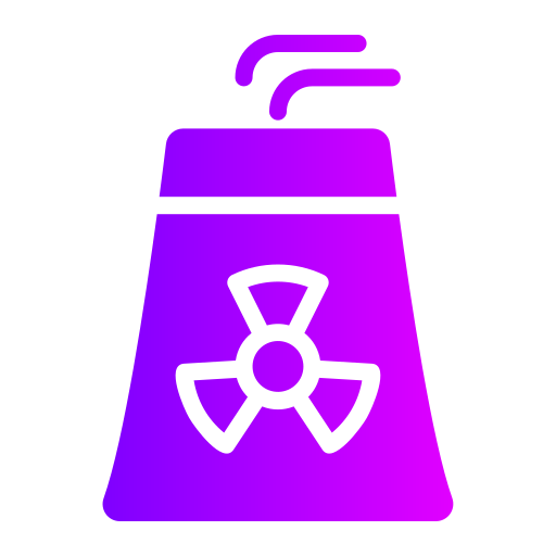 elektrownia jądrowa Generic gradient fill ikona
