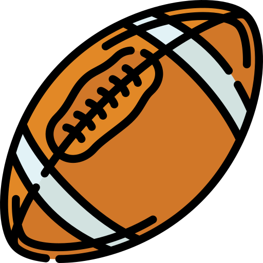 futbol amerykański Generic color lineal-color ikona