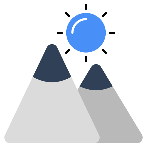 Hills Generic color fill icon