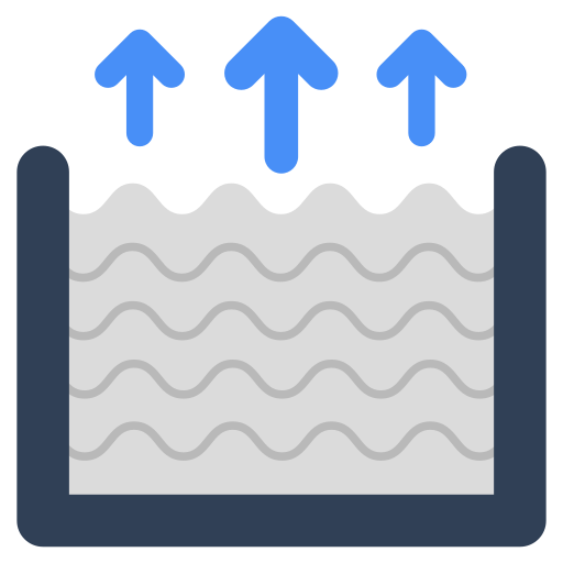 livello dell'acqua Generic color fill icona