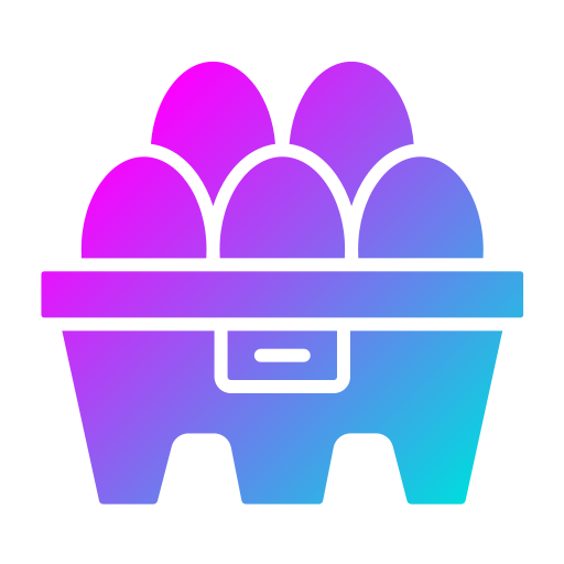 Коробка для яиц Generic gradient fill иконка