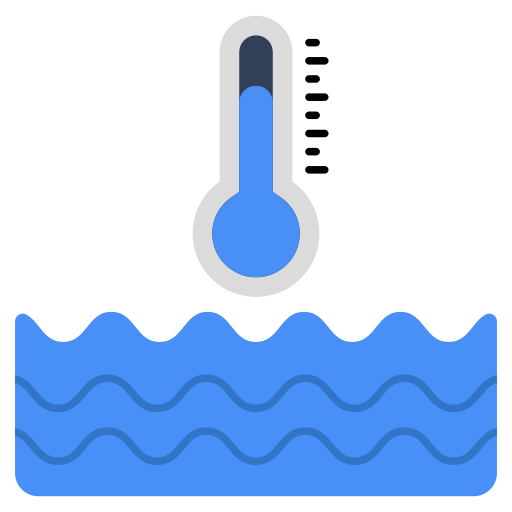 temperatura de agua Generic color fill icono