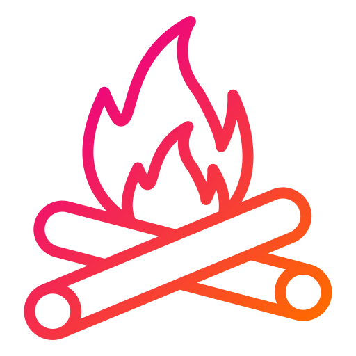 Bonfire Generic gradient outline icon
