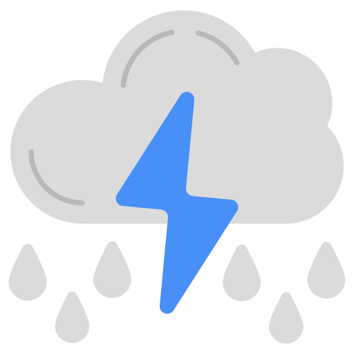 Rainfall Generic color fill icon