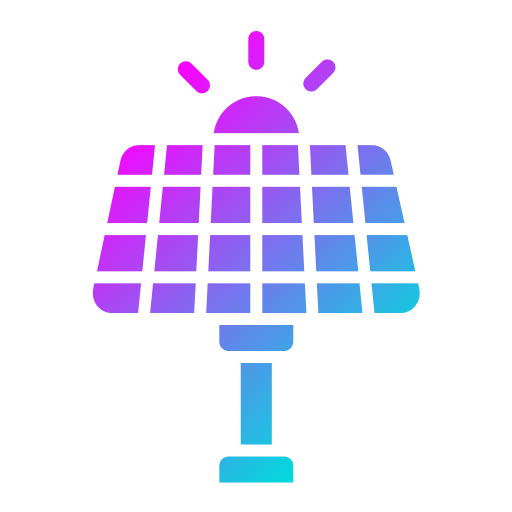 pannello solare Generic gradient fill icona