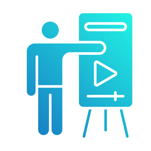 Video lesson Generic gradient fill icon