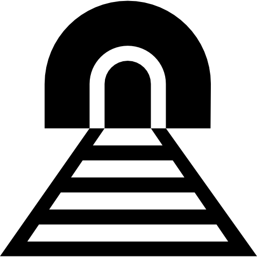 トンネル Basic Straight Filled icon