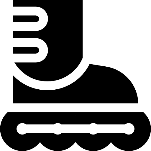 ローラースケート Basic Straight Filled icon