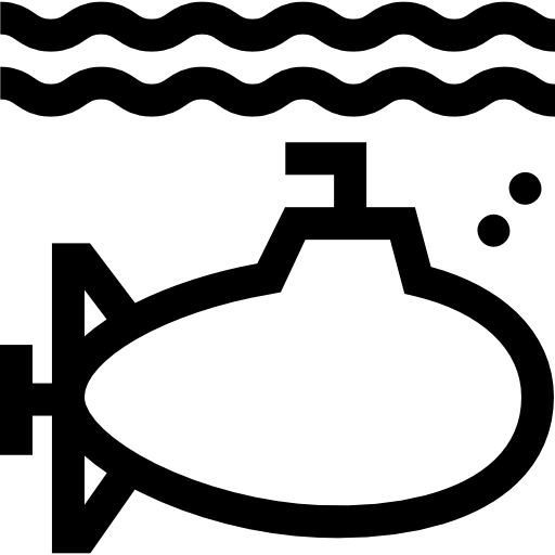잠수함 Basic Straight Lineal icon
