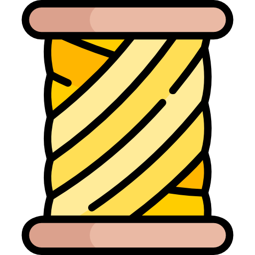 carrete de hilo Kawaii Lineal color icono