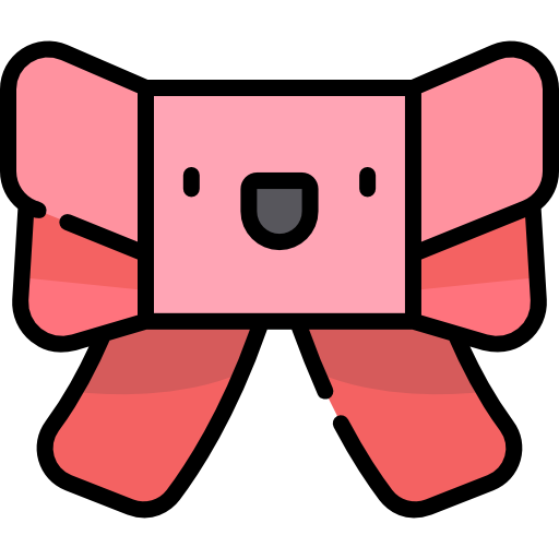 Bow tie Kawaii Lineal color icon