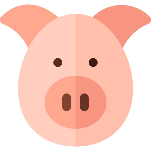 cerdo Basic Rounded Flat icono