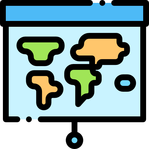Geography Detailed Rounded Lineal color icon