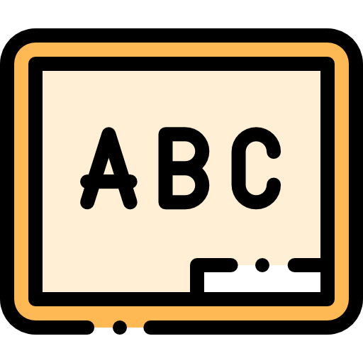 Abc Detailed Rounded Lineal color icon