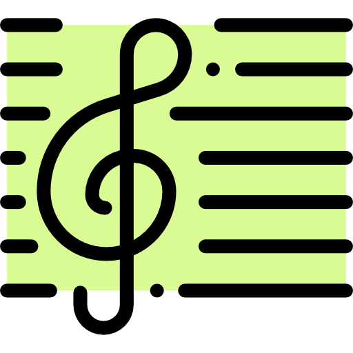 muzyka Detailed Rounded Lineal color ikona