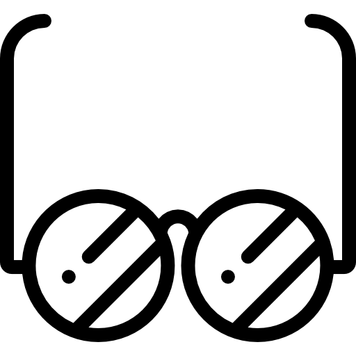 안경 Detailed Rounded Lineal icon