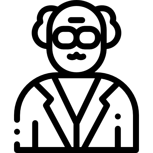 professor Detailed Rounded Lineal Ícone