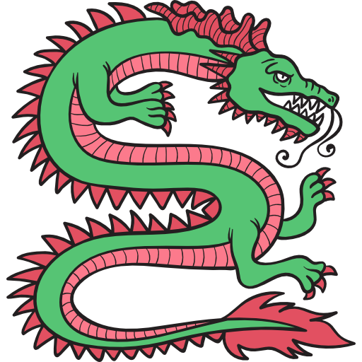 Dragon Hand Drawn Color icon