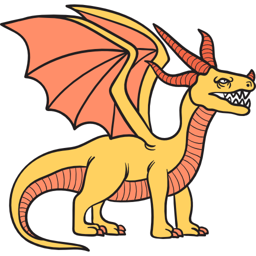ドラゴン Hand Drawn Color icon