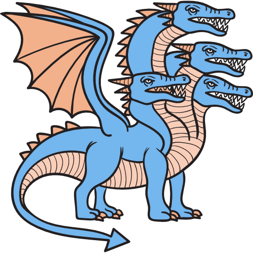 ドラゴン Hand Drawn Color icon