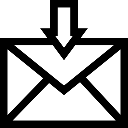 postvak in Basic Straight Lineal icoon